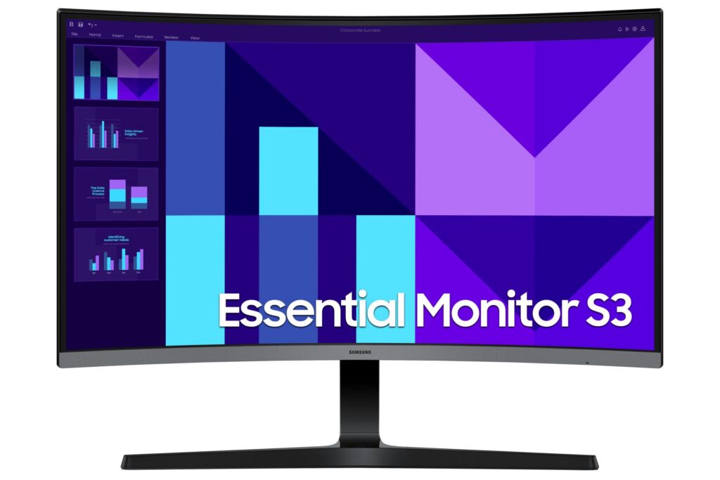 LCD Monitor|SAMSUNG|LS27D390GAUXEN|27″|Business/Curved|Tilt|Matte|...