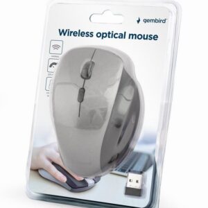 Hiir USB OPTICAL WRL BLACK/SP. GREY MUSW-6B-02-BG GEMBIRD