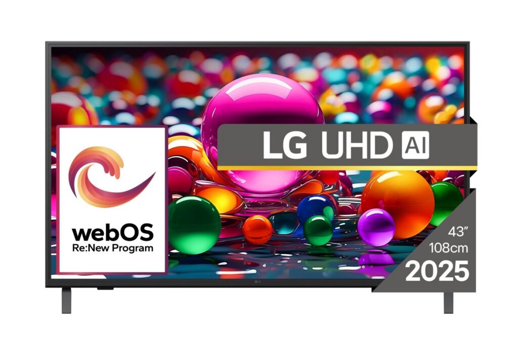 Televiisor|LG|43″|4K/Smart|3840×2160|Juhtmevaba LAN|Bluetooth|webOS…