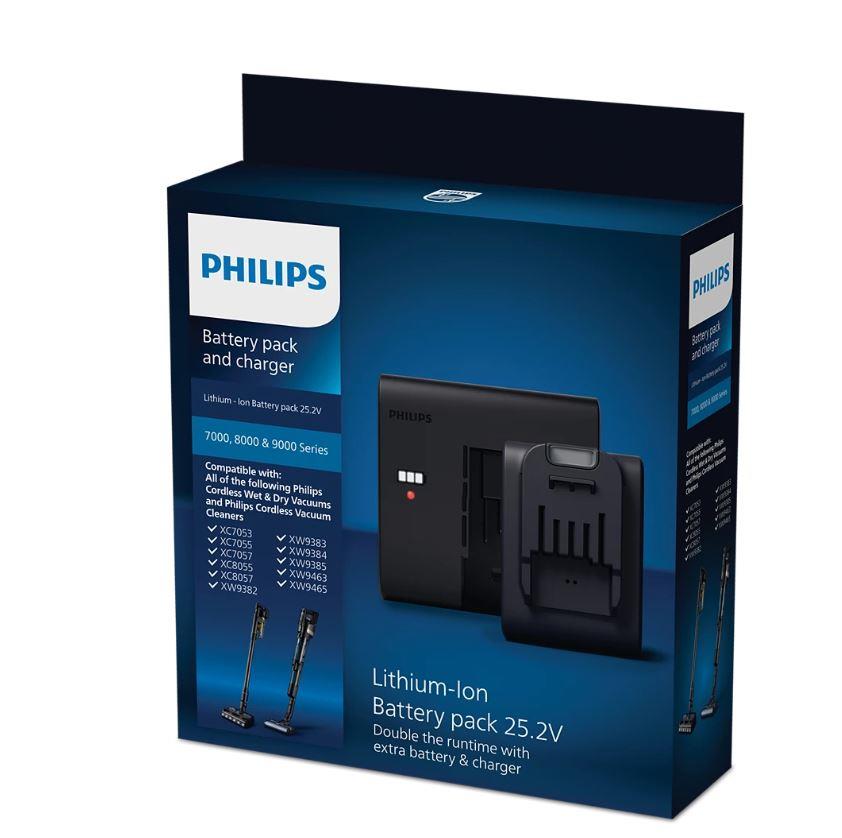 Vacuum Cleaner Accessory|PHILIPS|Battery and charger|Model XV1797/01|Bla...
