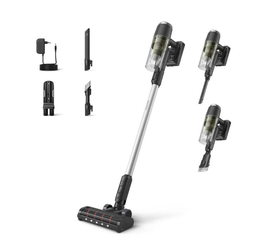 Vacuum Cleaner|PHILIPS|Upright/Bagless|Noise 80 dB|Green|Weight 1.2 kg|X...