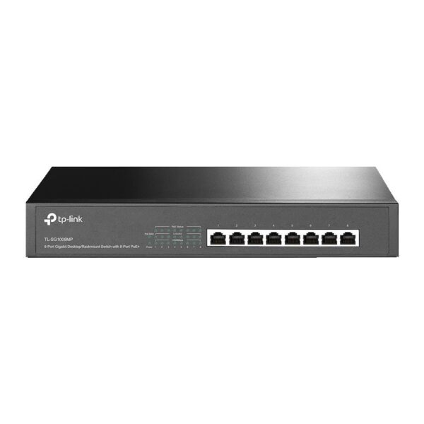 Switch|TP-LINK|Desktop/pedestal|Rack|PoE+ ports 8|TL-SG1008MP