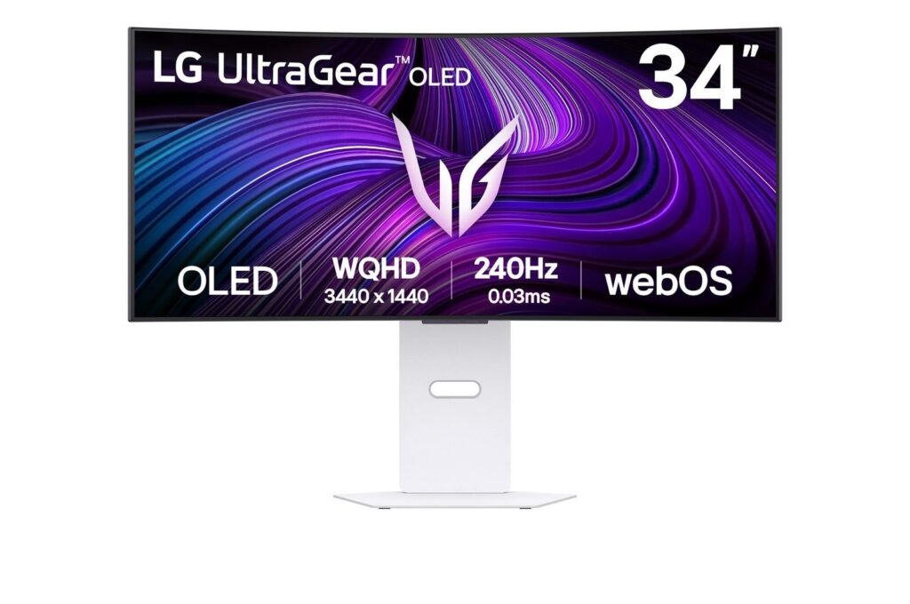 Monitor|LG|34GX90SA-W|34″|Mänguri/Curved|Matte|Panel OLED|3440&amp...