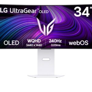 Monitor|LG|34GX90SA-W|34″|Mänguri/Curved|Matte|Panel OLED|3440&#215...