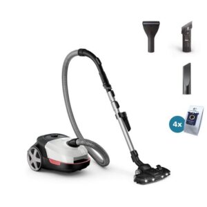 Vacuum Cleaner|PHILIPS|Bagged|900 Watts|Capacity 4 l|Noise 77 dB|White|Weight 4.6 kg|XD6122/12