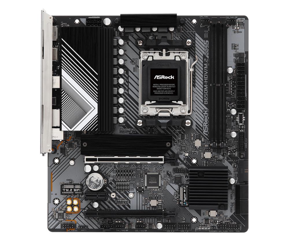 Emaplaat|ASROCK|AMD B650|SAM5|Micro-ATX|Memory DDR5|Memory slots 2|1xPC&...