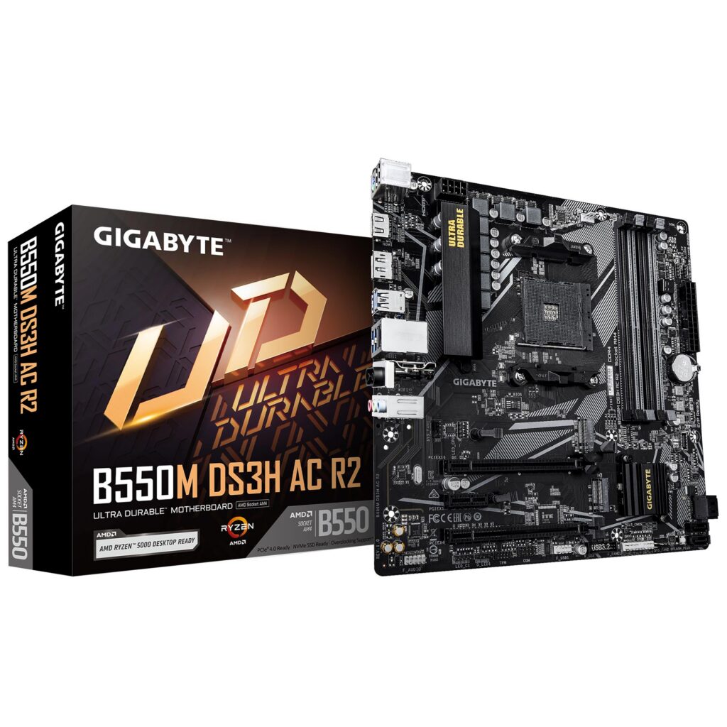 Emaplaat|GIGABYTE|AMD B550|SAM4|Micro-ATX|Memory DDR4|Memory slots 4|B5&...