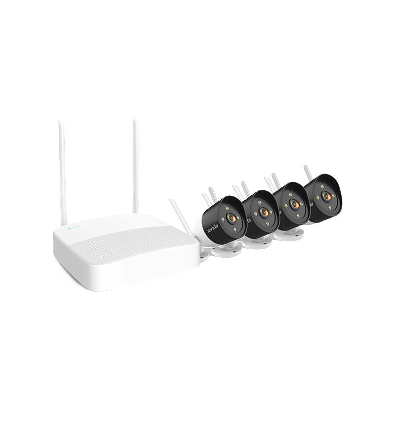 WRL KAAMERA 3MP SECURITY KIT/4CH HD K4W-3TC TENDA