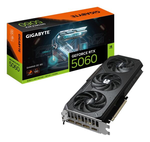 Videokaart|GIGABYTE|NVIDIA|GeForce RTX 5060|2595 MHz|8 GB|GDDR7|128 b...