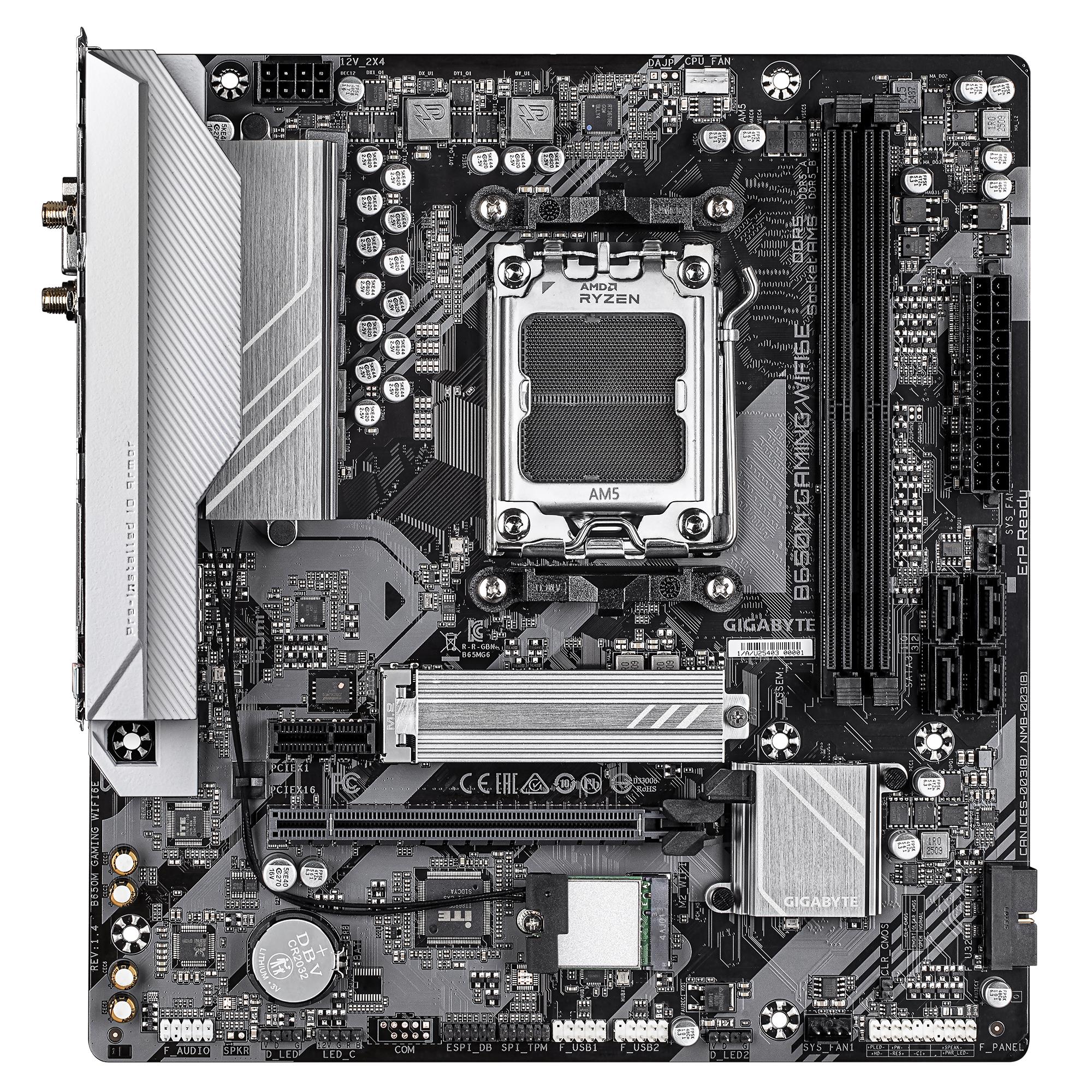 Mainboard|GIGABYTE|AMD B650|SAM5|Micro-ATX|Memory DDR5|B650MGAMINGWIFI6E1.4
