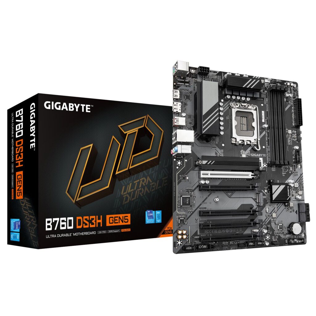 Emaplaat|GIGABYTE|Intel B760 Express|LGA1700|ATX|Memory DDR5|Memory slo…