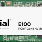 SSD|CRUCIAL|E100|1TB|M.2|NVMe|3D NAND|Write speed 3000 MBytes/sec|Read speed 5000 MBytes/sec|CT1000E100SSD8
