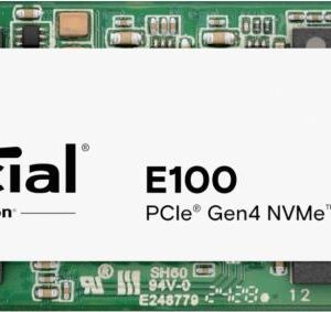 SSD|CRUCIAL|E100|1TB|M.2|NVMe|3D NAND|Write speed 3000 MBytes/sec|Read speed 5000 MBytes/sec|CT1000E100SSD8