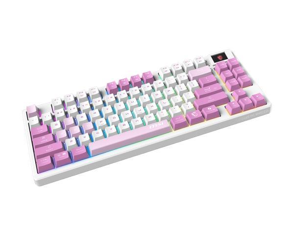 Klaviatuur Mänguri VIOLET US/FORGE GK600 TKL W VIOLET MSI