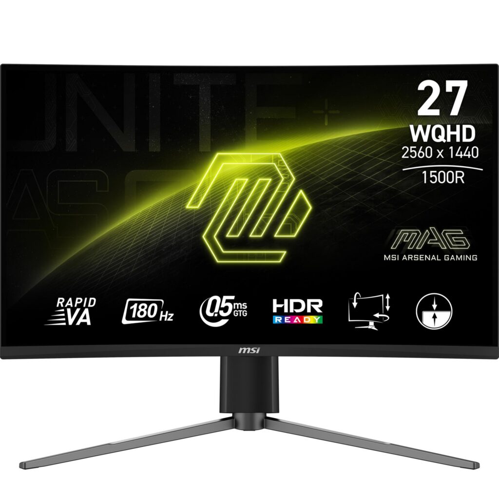 LCD Monitor|MSI|MAG 27CQ6PF|27″|Mänguri|Panel VA|2560×1440|16...