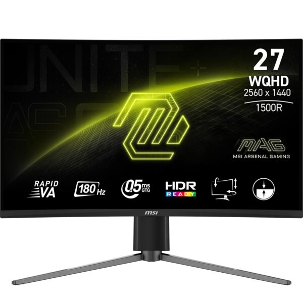 LCD Monitor|MSI|MAG 27CQ6PF|27″|Mänguri|Panel VA|2560×1440|16:...
