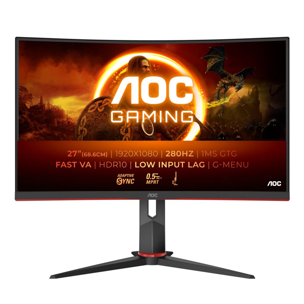 LCD Monitor|AOC|C27G2Z3/BK|27″|Mänguri/Curved|Panel VA|1920×1...