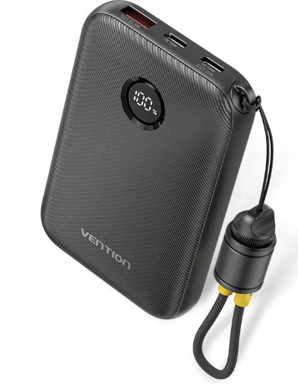AKUPANK USB 10000MAH 22.5W/BLACK FKAB0-C VENTION