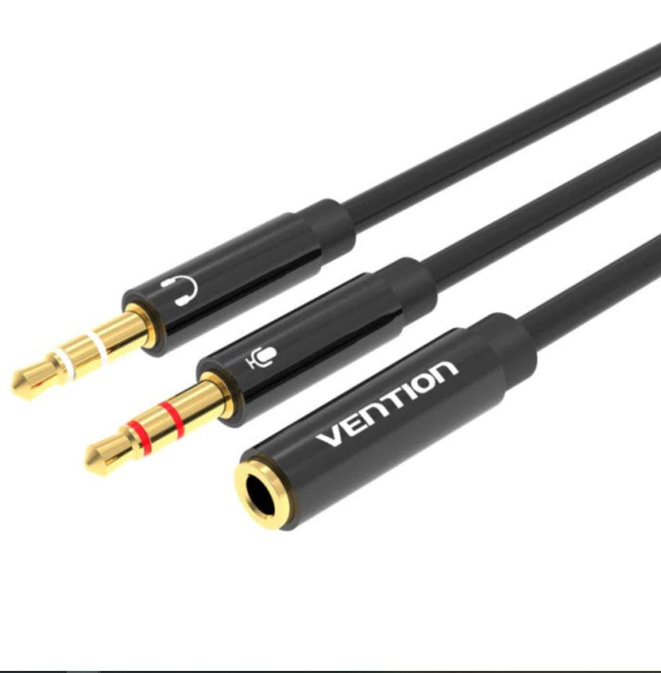 KAABEL AUDIO 2X3.5MM TO 3.5MM/0.3M BBTBY VENTION