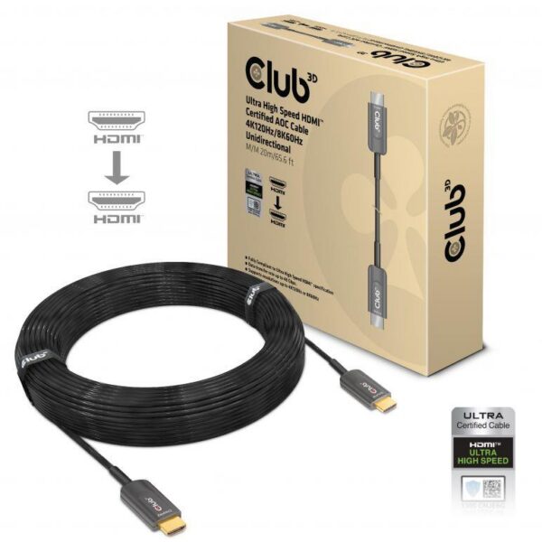 KAABEL HDMI HIGH SPEED 20M/M/M CAC-1379 CLUB3D