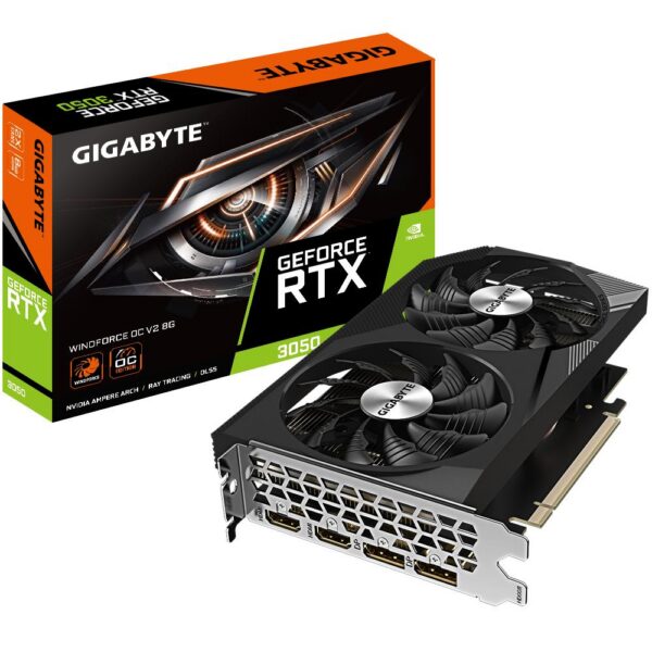Videokaart|GIGABYTE|NVIDIA GeForce RTX 3050|8 GB|GDDR6|128 bit|PCIE 4...