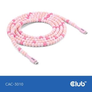 KAABEL USB-C TO USB-C/PINK CAC-3010 CLUB3D