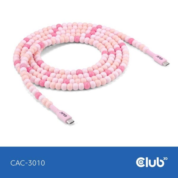 KAABEL USB-C TO USB-C/PINK CAC-3010 CLUB3D