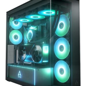 Case|ARCTIC|Xtender VG (Mirror Black)|Case product features Transparent panel|Not included|Colour Black|ACPCC00019A