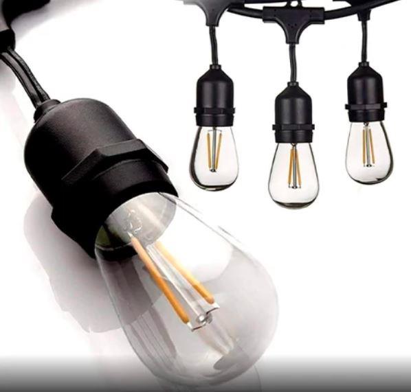 LAMP LED GARLAND GARDEN STRING/E27 10M 03-630 VISIONAL