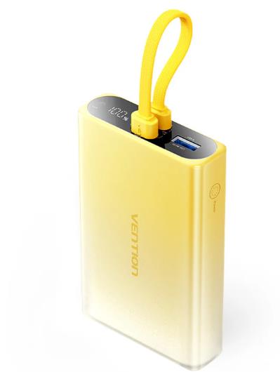 AKUPANK USB 10000MAH 22.5W/YELLOW FHZY0 VENTION