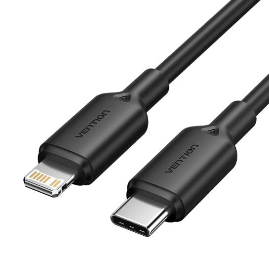 KAABEL USB-C TO LIGHTNING/2M BLACK LAKBH VENTION