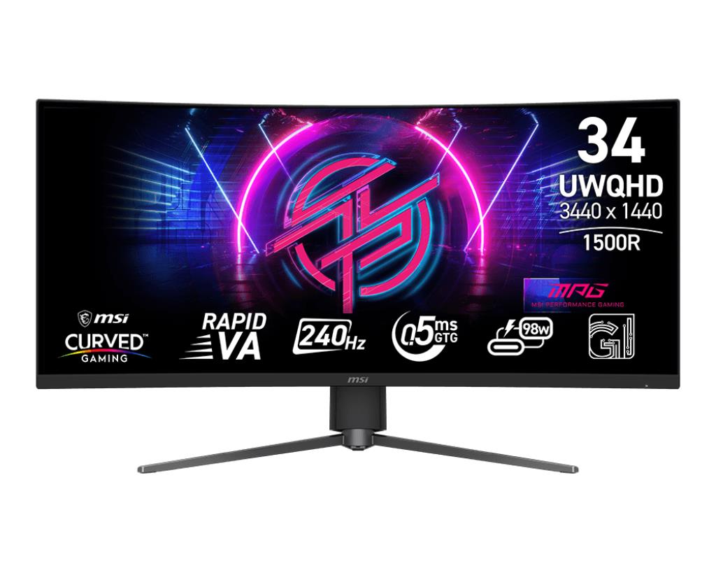 LCD Monitor|MSI|34 “|3440 x 1440 pixels|Native aspect ratio 21:9|L...