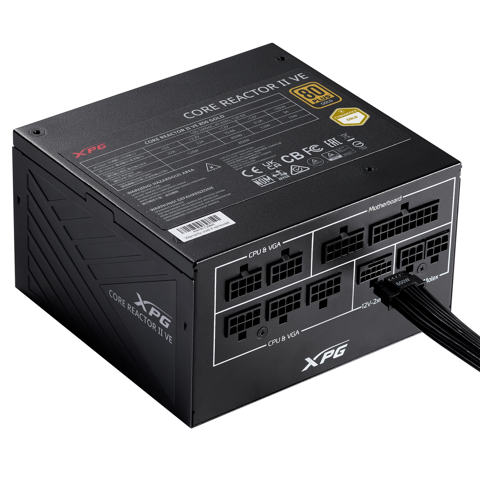 Power Supply|ADATA|CORE REACTOR II VE|750 Watts|Efficiency 80 PLUS GOLD|...