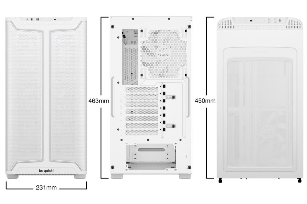 Case|BE QUIET|PURE BASE 501 DX|MidiTower|Case product features Transparent panel|Not included|ATX|MicroATX|MiniITX|Colour White|BGW77