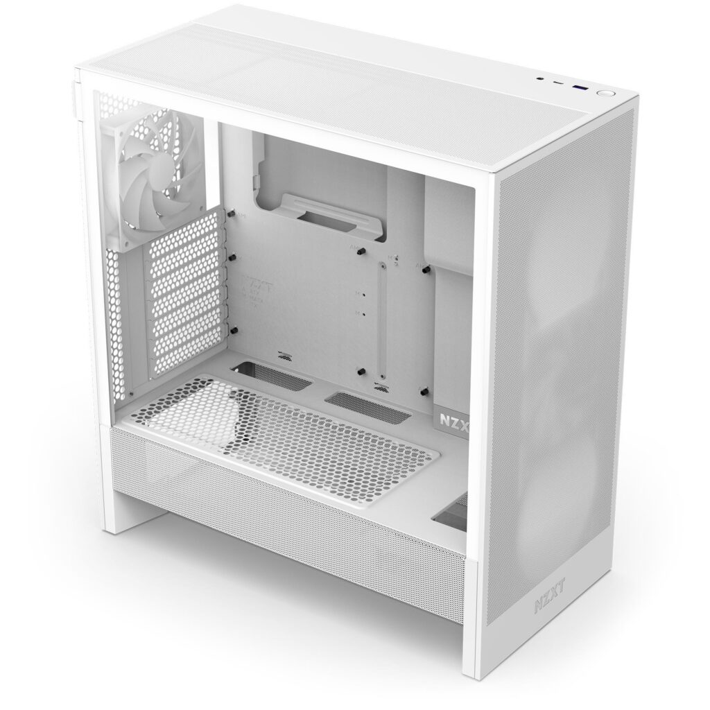 Case|NZXT|H5 Flow|MidiTower|Case product features Transparent panel|Not ...