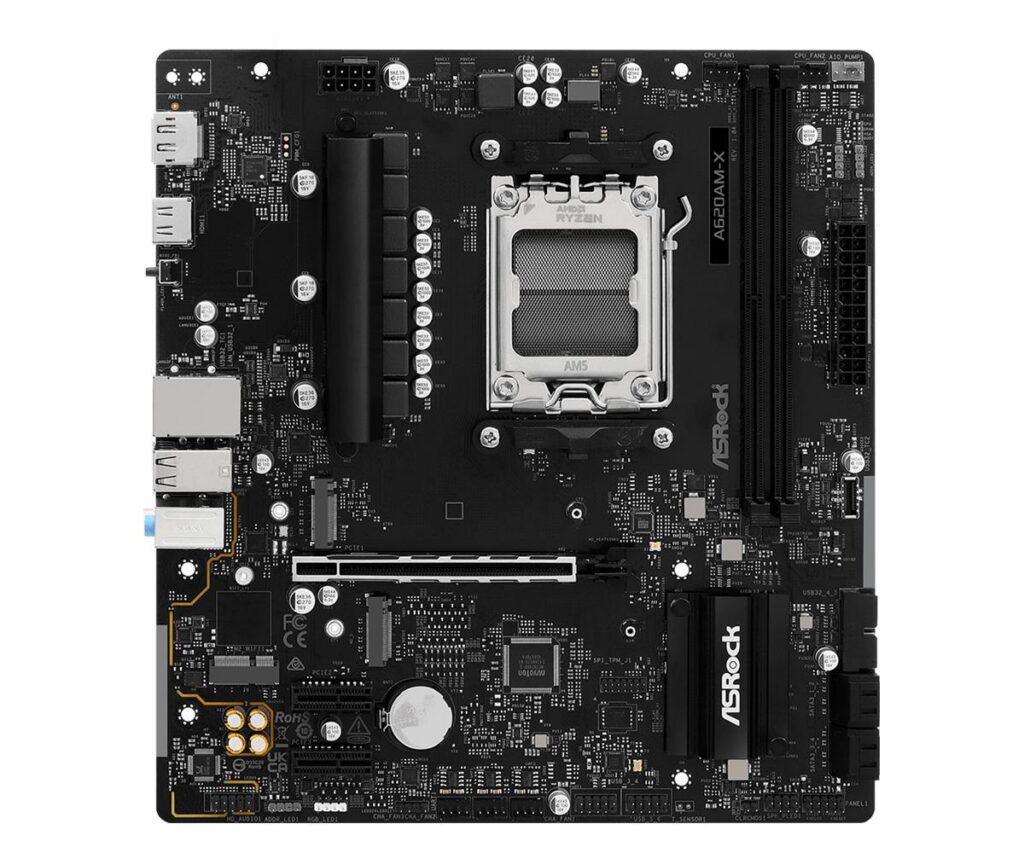 Emaplaat|ASROCK|AMD A620A|SAM5|Micro-ATX|Memory DDR5|Memory slots 2|A62&...