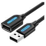 KAABEL USB2.0 MALE TO FEMALE/0.5M BLACK CBIBD VENTION