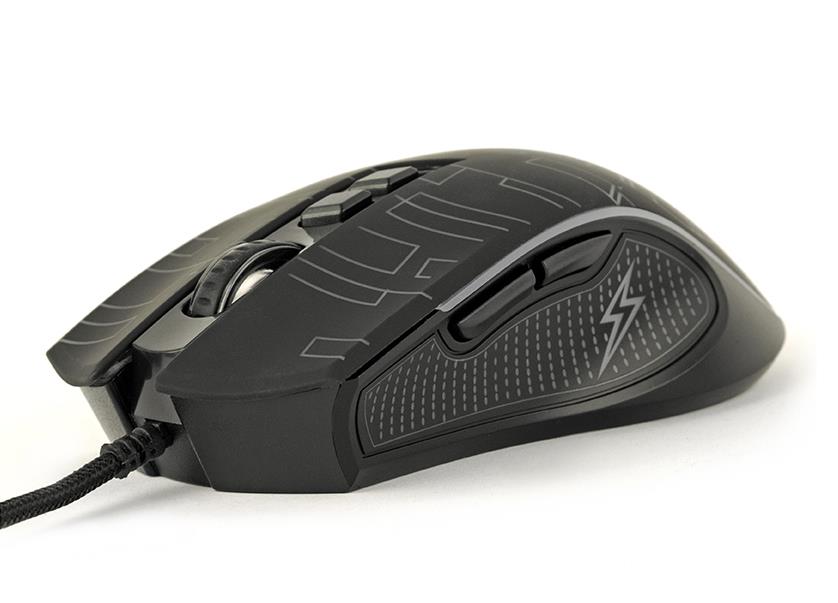 MOUSE USB OPTICAL GAMING/BLACK MUSG-RGB-01 GEMBIRD