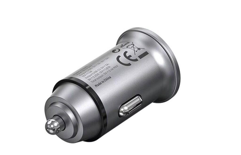 MOBILE CHARGER AUTO USB/2P GRAY FFBH0 VENTION