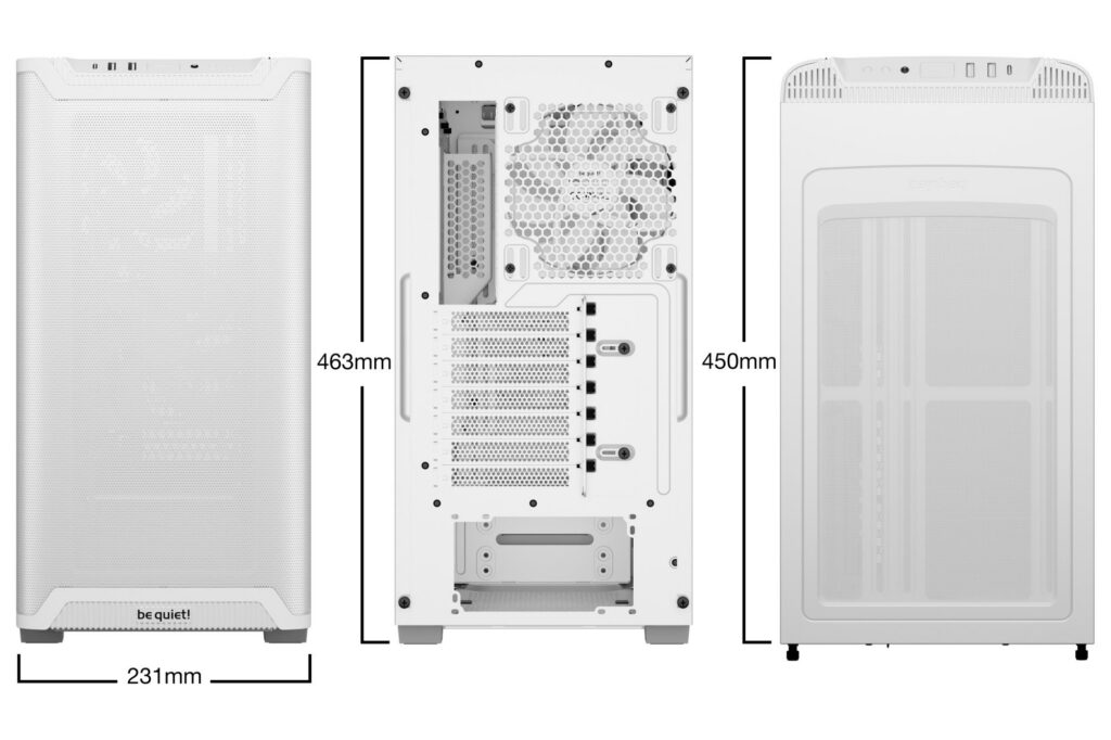 Case|BE QUIET|BGW75|MidiTower|Case product features Transparent panel|Not included|ATX|MicroATX|MiniITX|Colour White|BGW75