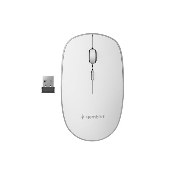 Hiir USB OPTICAL WRL/WHITE MUSW-4B-01-W GEMBIRD