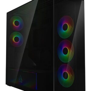 Case|ARCTIC|Xtender VG (Black)|Case product features Transparent panel|Not included|Colour Black|ACPCC00016A