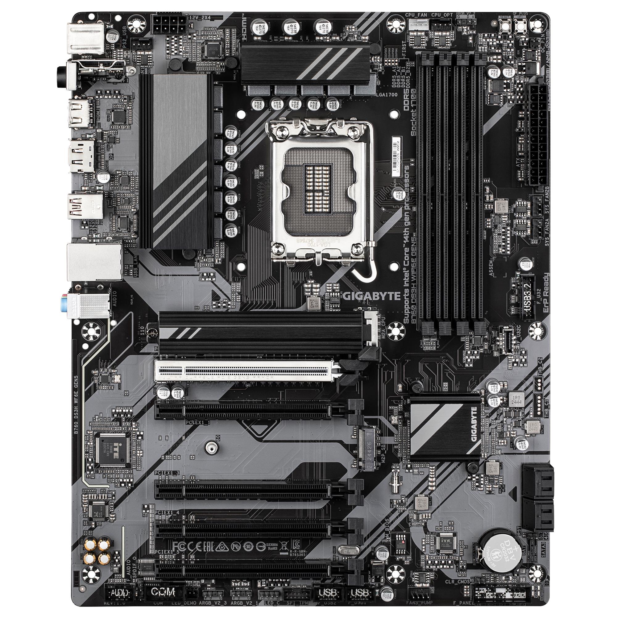 Mainboard|GIGABYTE|Intel B760 Express|LGA1700|ATX|Memory DDR5|Memory slo...