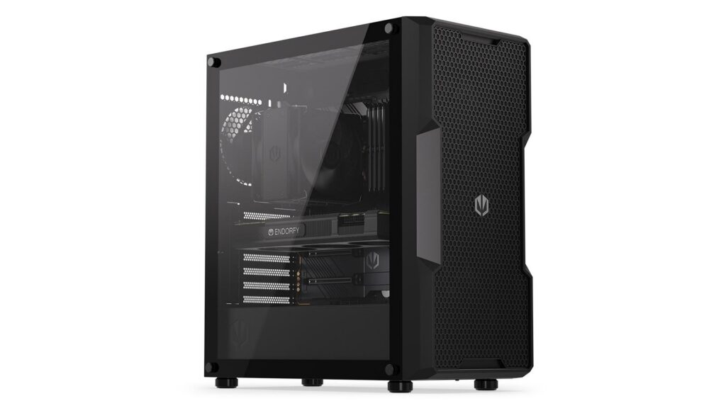 Case|ENDORFY|Regnum 400 Air|MidiTower|Case product features Transparent panel|Not included|ATX|MicroATX|MiniITX|Colour Black|EY2A008
