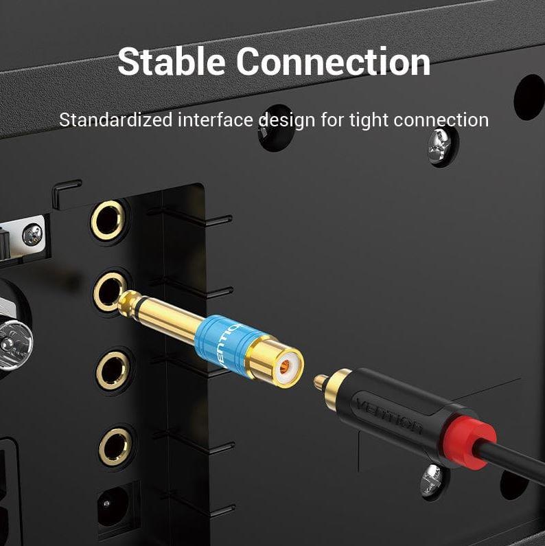 ADAPTER AUDIO 6.35MM TO RCA/VDD-C03 VENTION