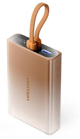 AKUPANK USB 10000MAH 22.5W/GOLD FHZJ0 VENTION