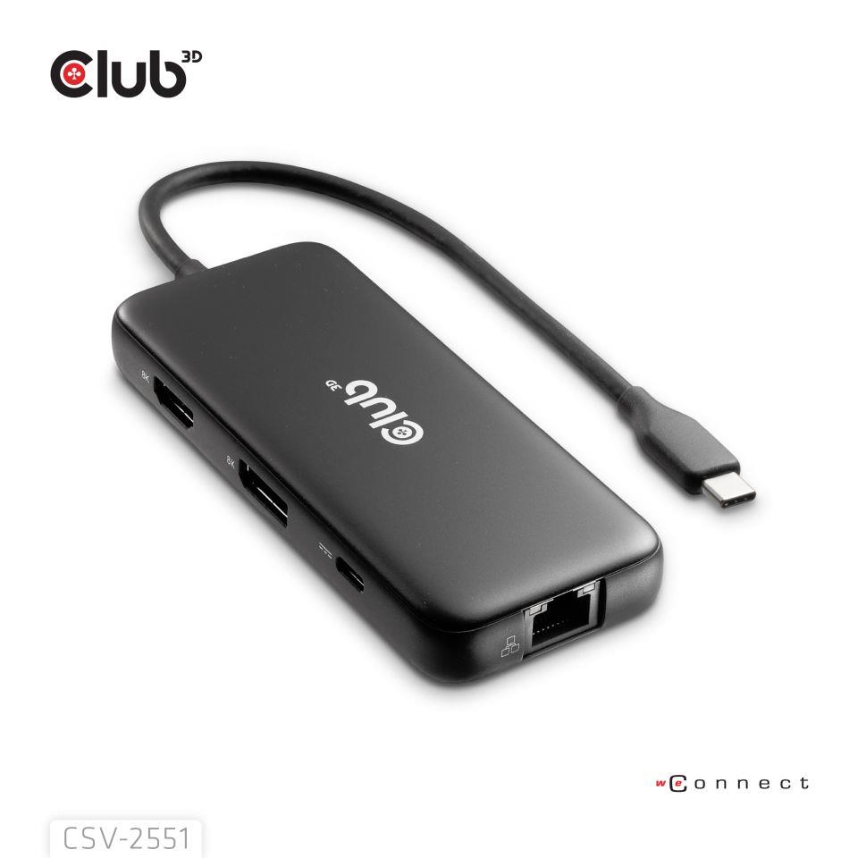 NB ACC DOCKING STATION 8IN1/USB-C 100W CSV-2551 CLUB3D
