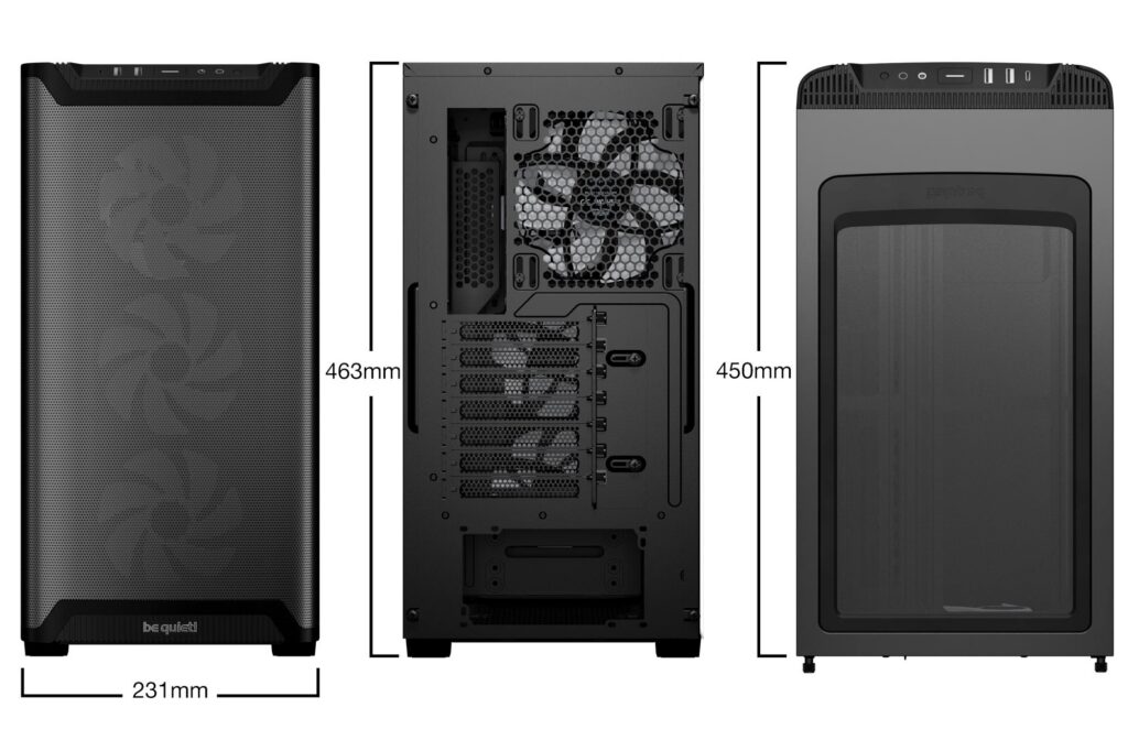 Case|BE QUIET|PURE BASE 501 LX|MidiTower|Case product features Transparent panel|Not included|ATX|MicroATX|MiniITX|Colour Black|BGW78