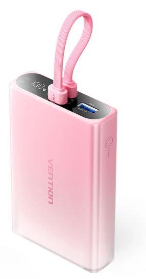 AKUPANK USB 10000MAH 22.5W/PINK FHZP0 VENTION