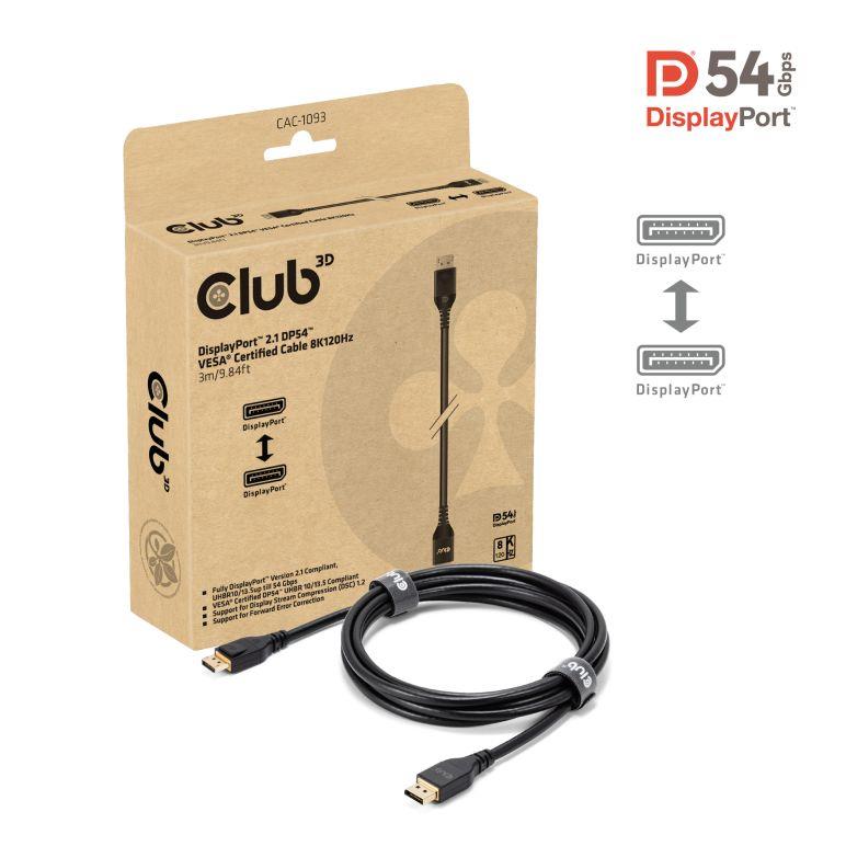 CABLE DP TO DP 3M/M/M CAC-1093 CLUB3D